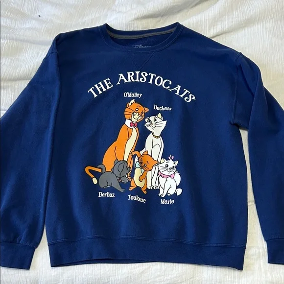 Disney Aristocats Navy Sweatshirt - Picture 1 of 4